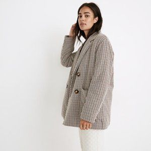 Madewell Padded Jacket in Plaid